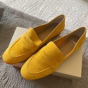 Marc Fisher Mustard Suede Loafers
